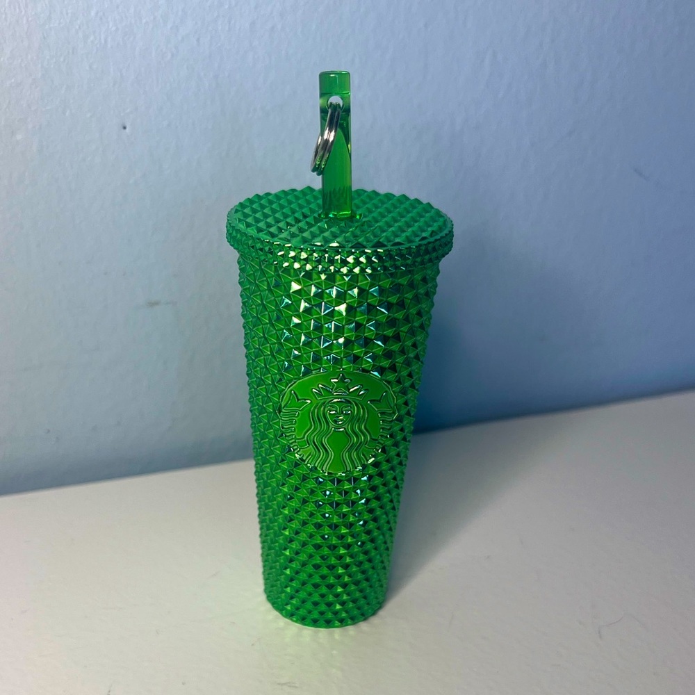 Green Starbucks keychain
